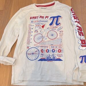 Old navy kids medium pi day t shirt